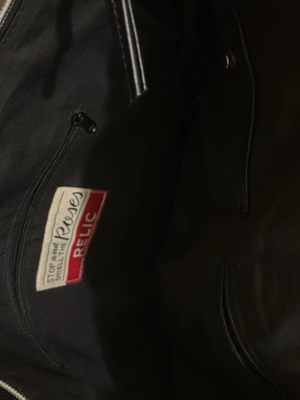 Relic Black Pebbled Leather purse